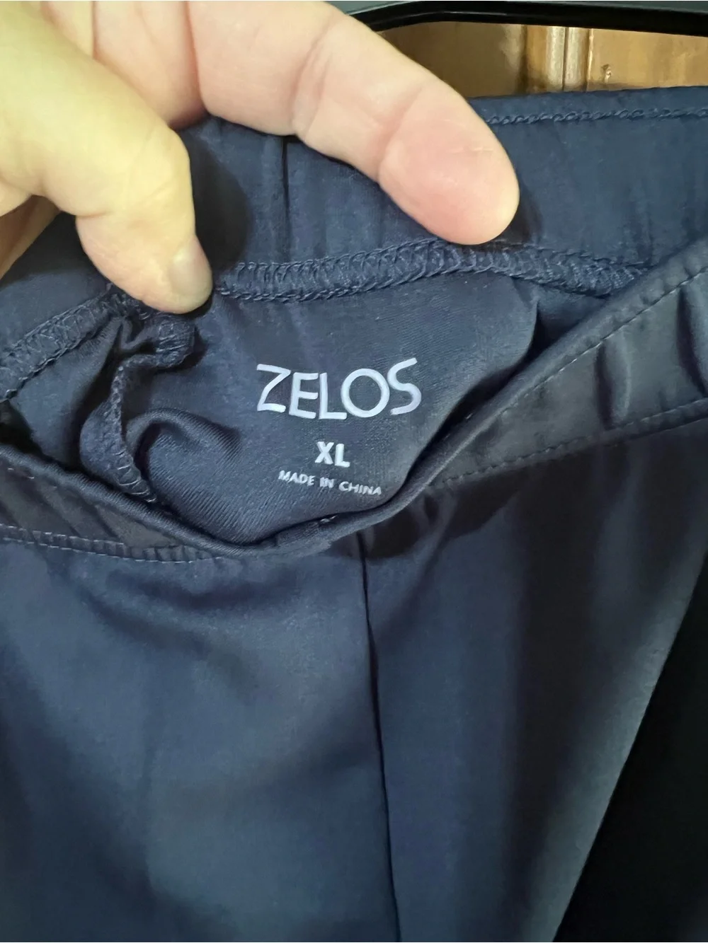 Boys Navy Performance Track Pants - Elastic Waist